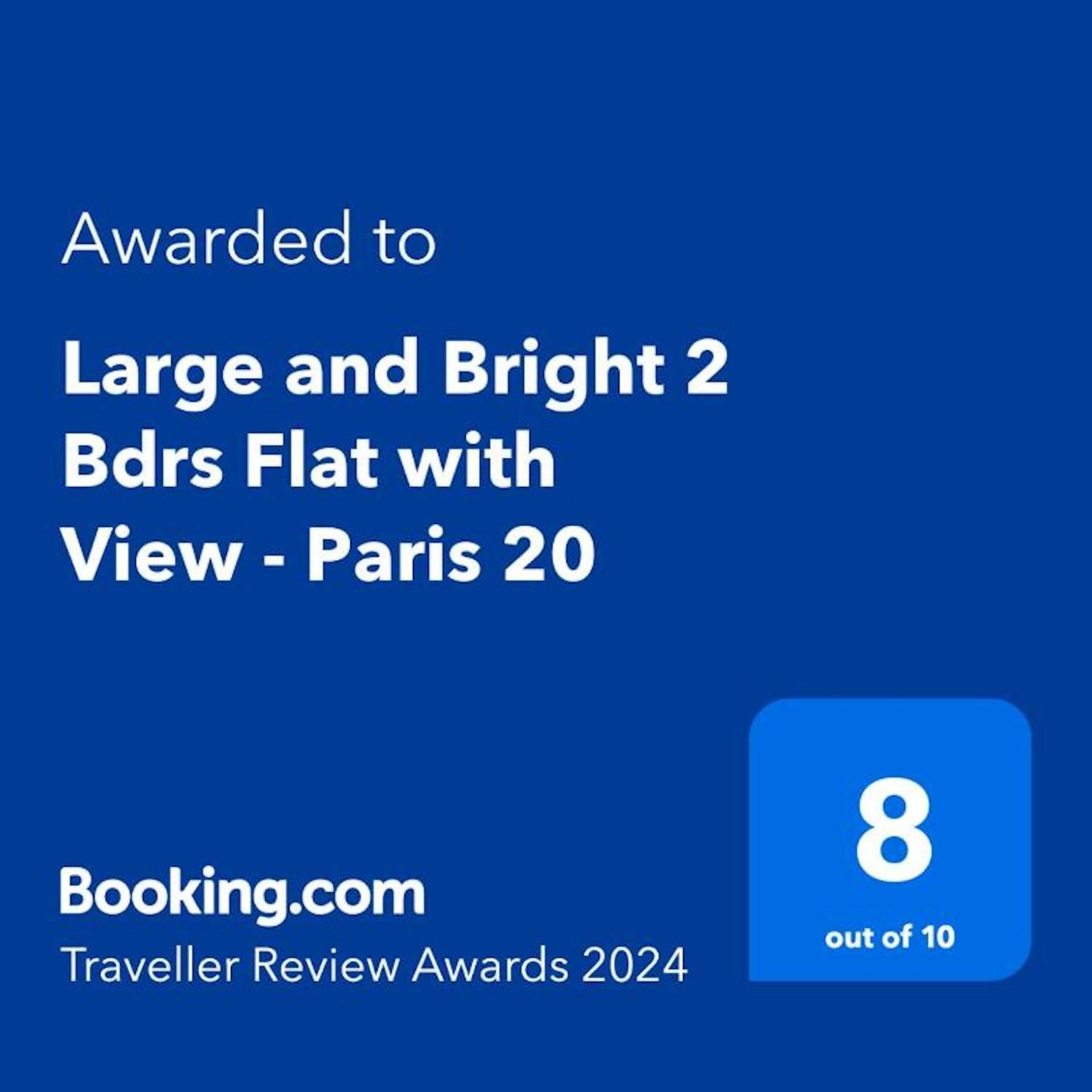 Large And Bright 2 Bdrs Flat With View - Paris 20 Apartment Exterior photo